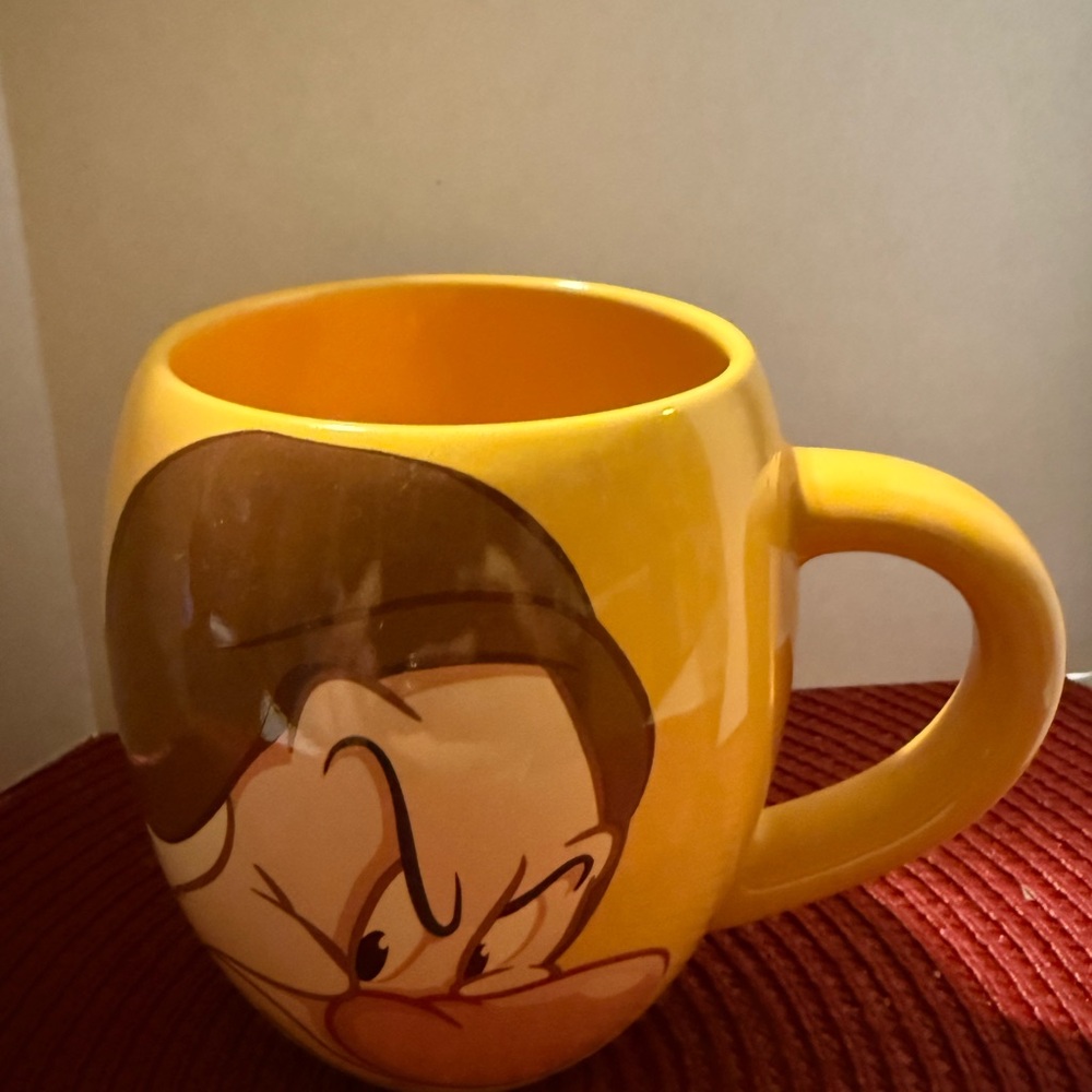 Disney Yellow and Brown Dining Mug